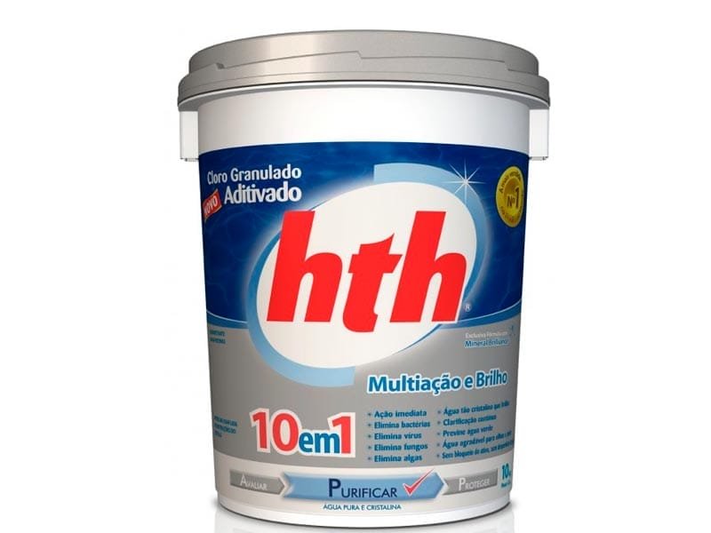 HTH- Cloro Aditivado Purificador 10 x 1 Mineral Brilhance